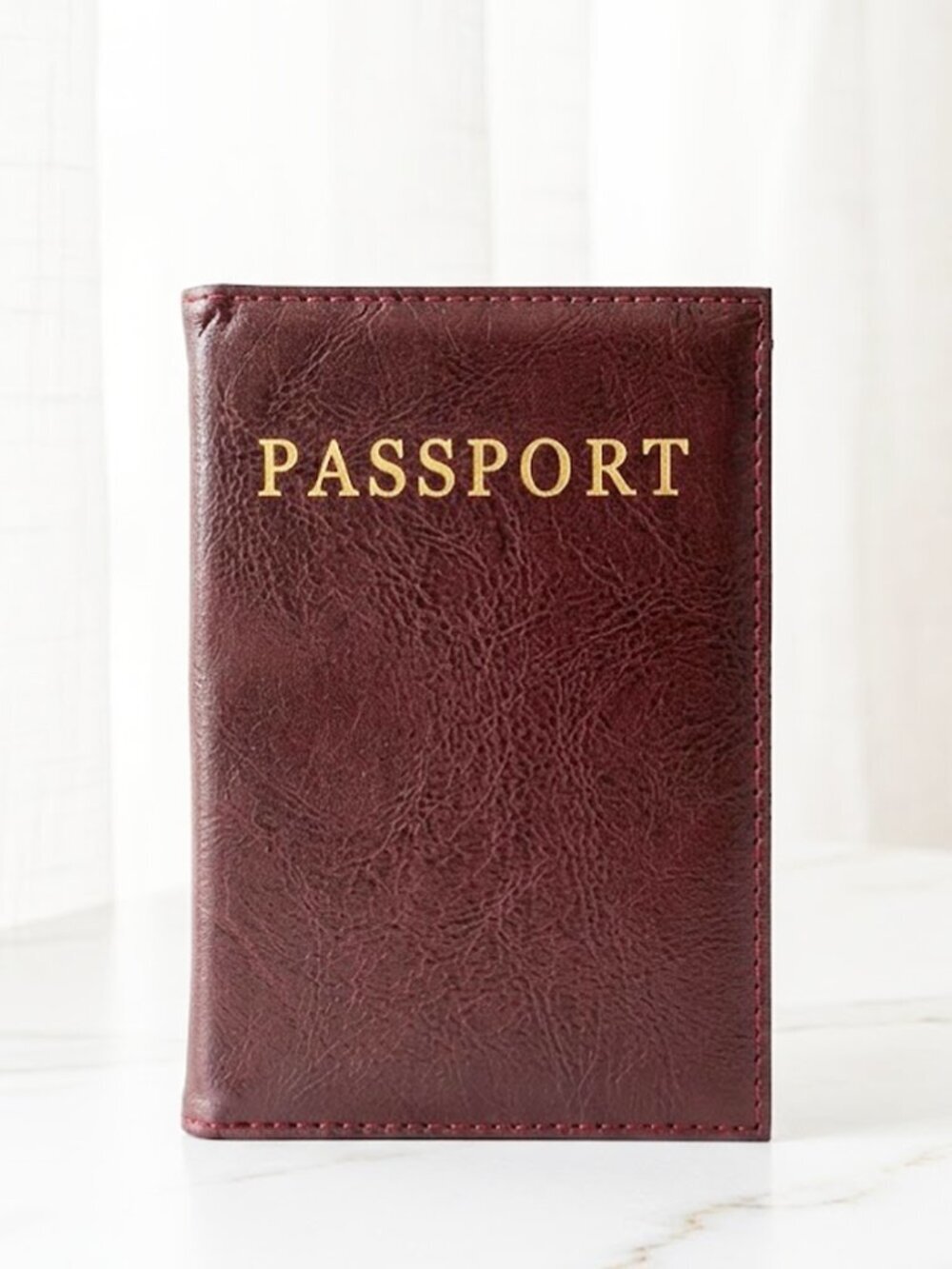 Ladies Red Brown Passport Cover